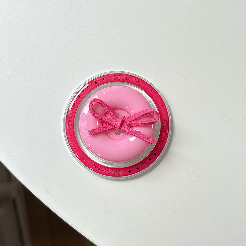 _0008_深玫gift磁吸-蝴蝶结纽扣-玫红
