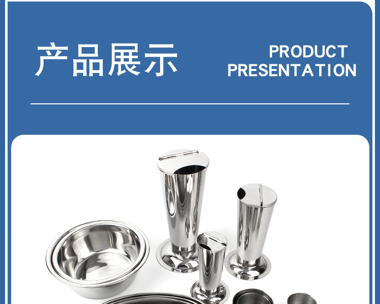 上海金钟不锈钢腰子盘消毒方盘换药碗镊子筒器械器皿