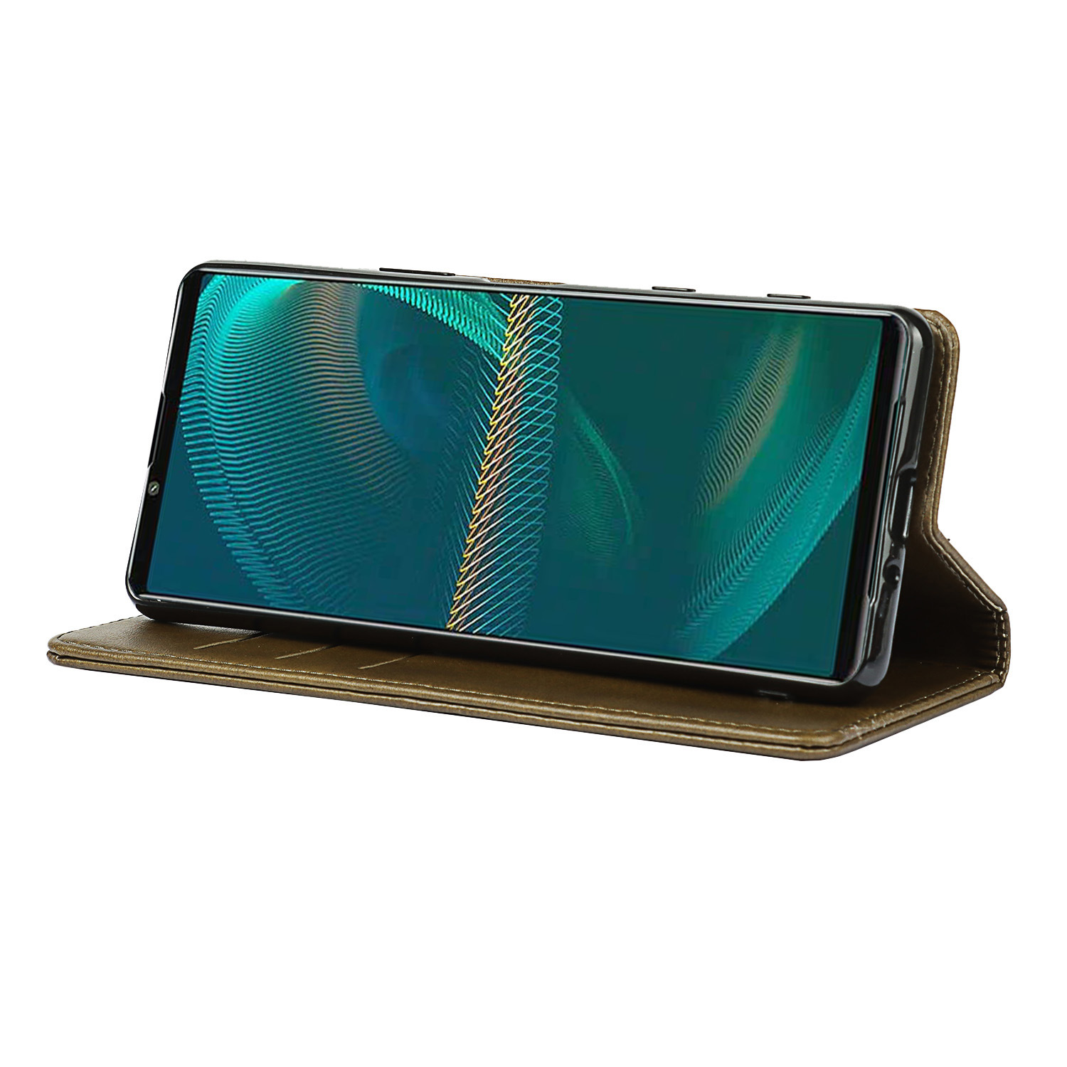 索尼 Xperia 5 III 小牛纹强磁皮套