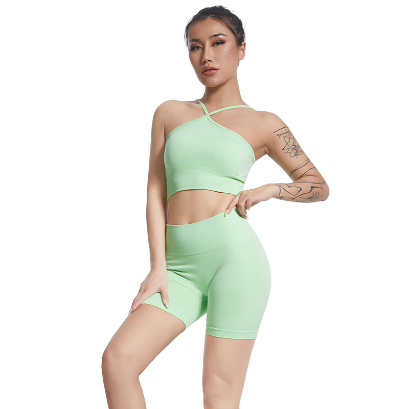 短裤+文胸绿色
