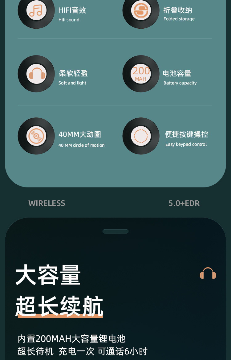 工厂批发LX-560BT头戴详情图03