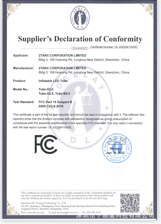 ztarx FCC