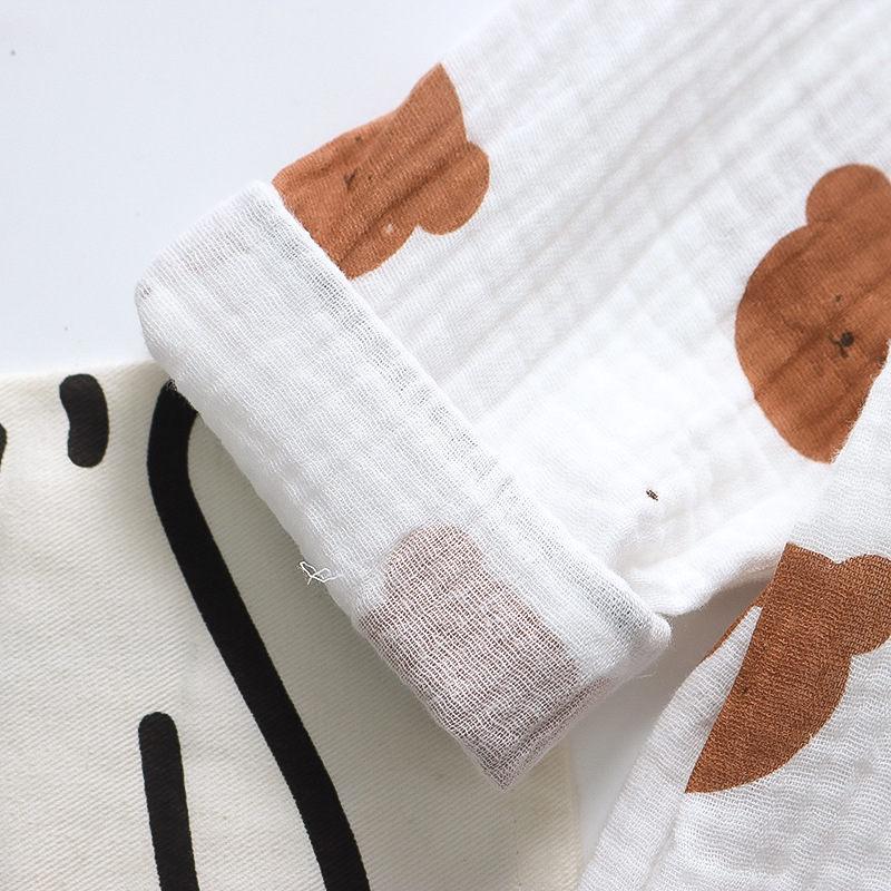 CA111-长-棉纱-咖啡熊头