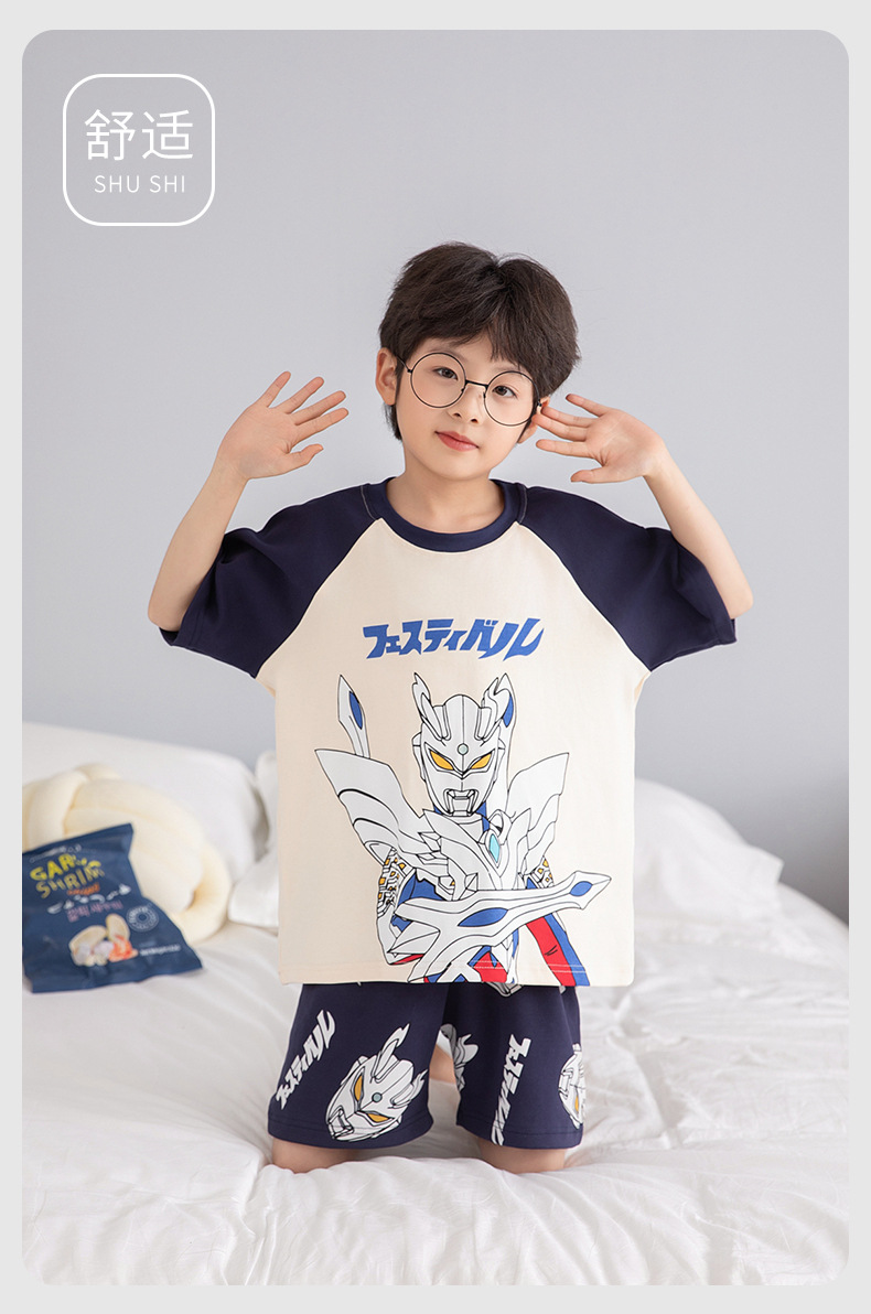 复制_2025新款儿童睡衣夏季纯棉短袖薄款套装.jpeg