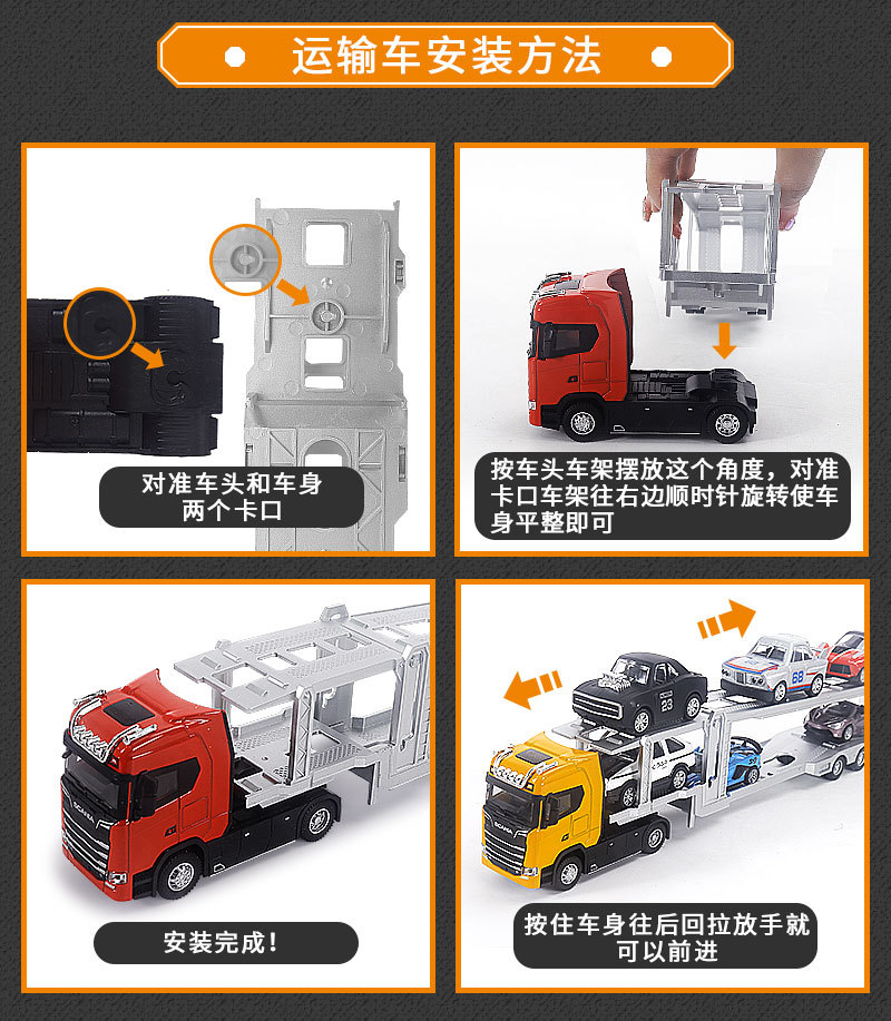 跨境热销斯堪尼亚汽车模型