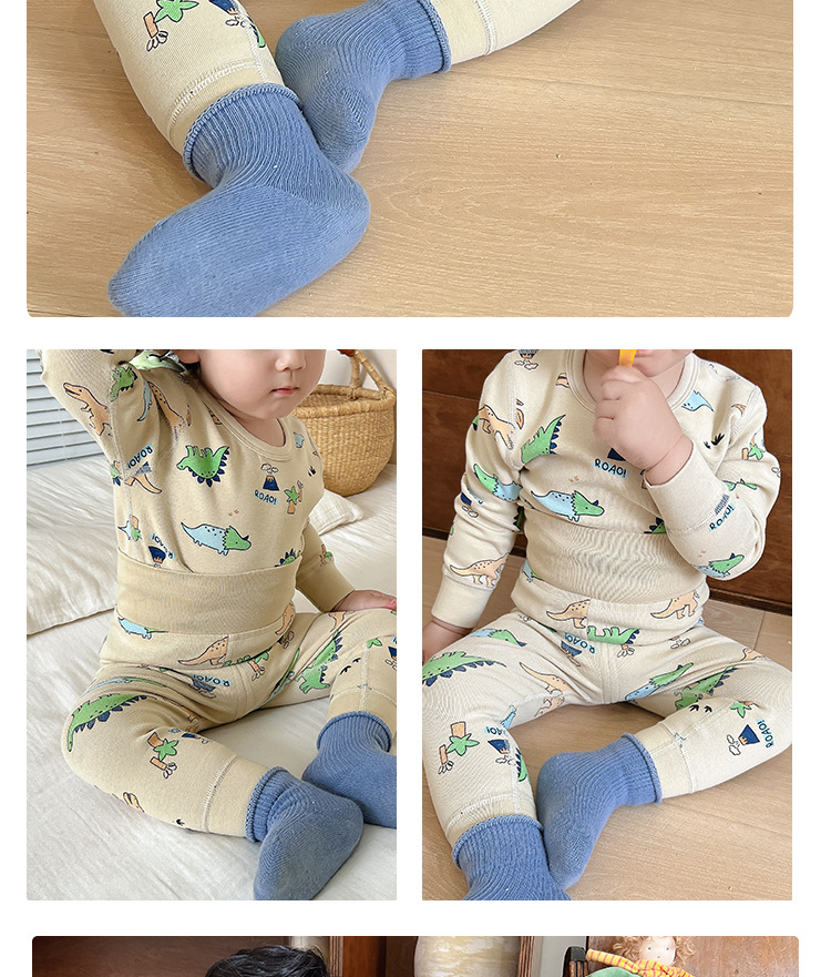 豆绿底彩恐龙高腰_04