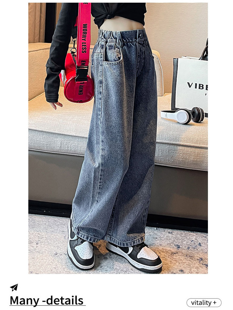 一粒扣牛仔阔裤_10