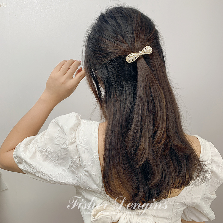 花朵蝴蝶结发夹