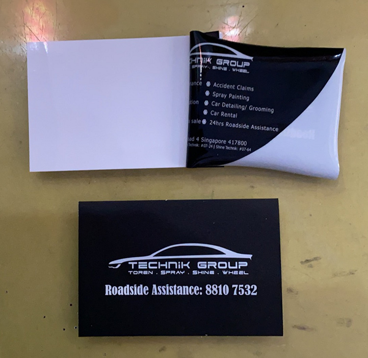 黑白双面静电贴