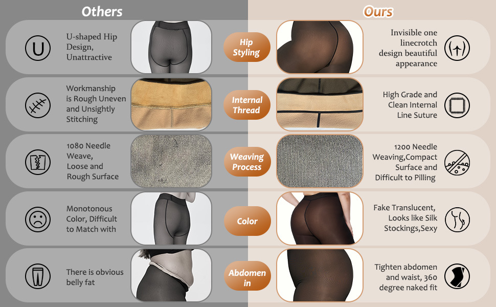 fleece lined tights women 