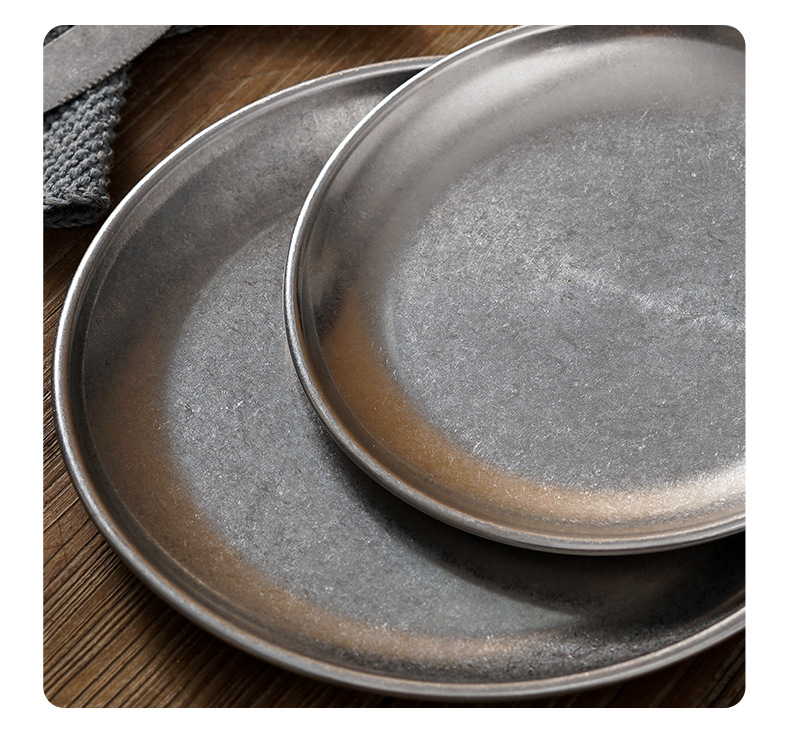 复古雪花灰餐盘_13