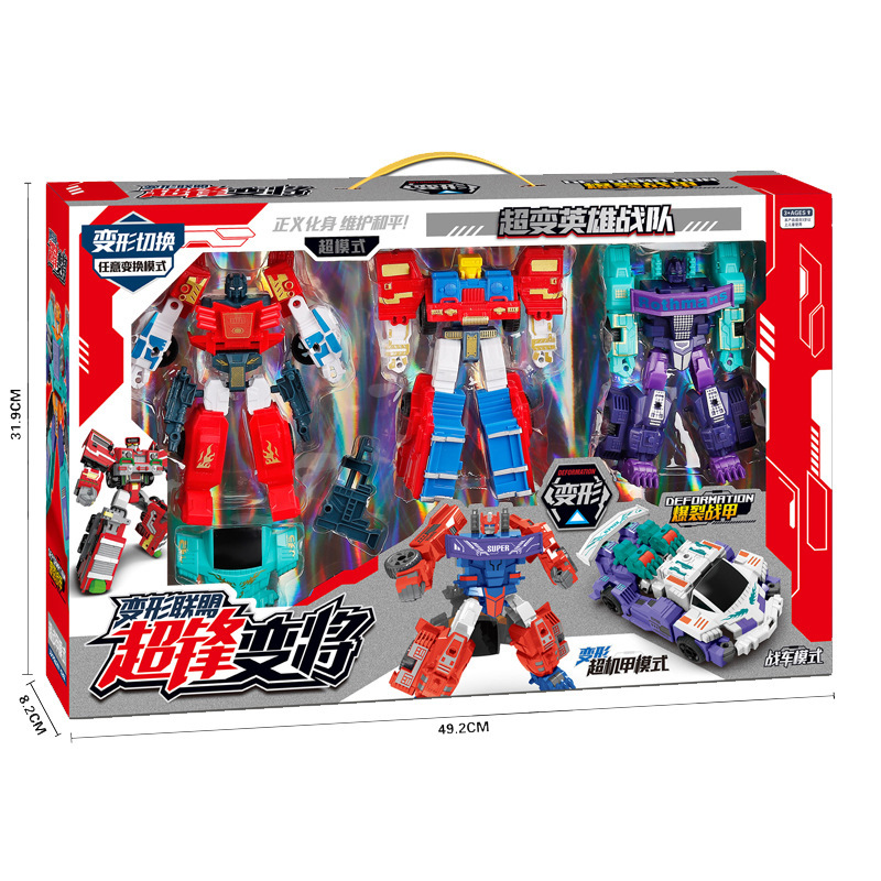 商品详情图_儿童过家家变形机器人战车玩具2277-A1亲子互