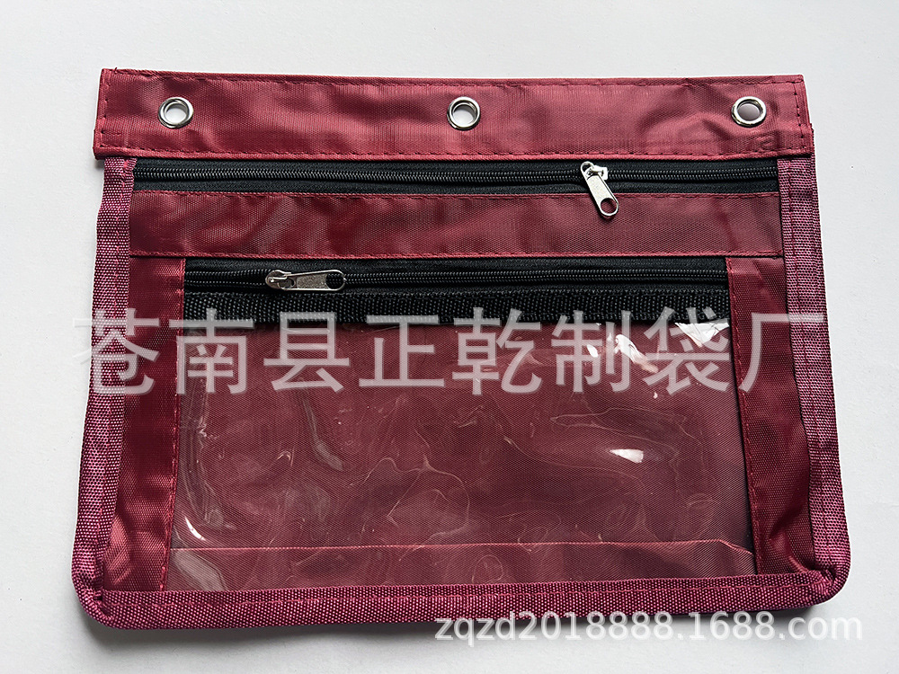 新增酒红紫红色扩展笔袋001小图