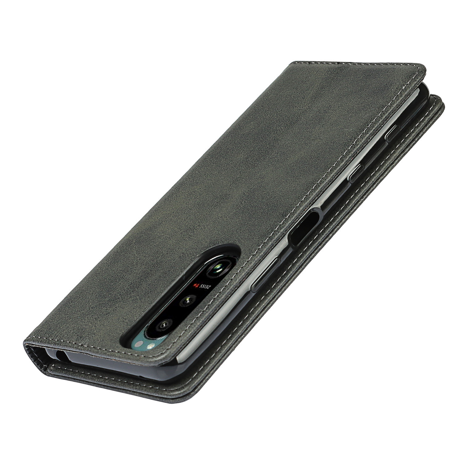 索尼 Xperia 5 III 小牛纹强磁皮套