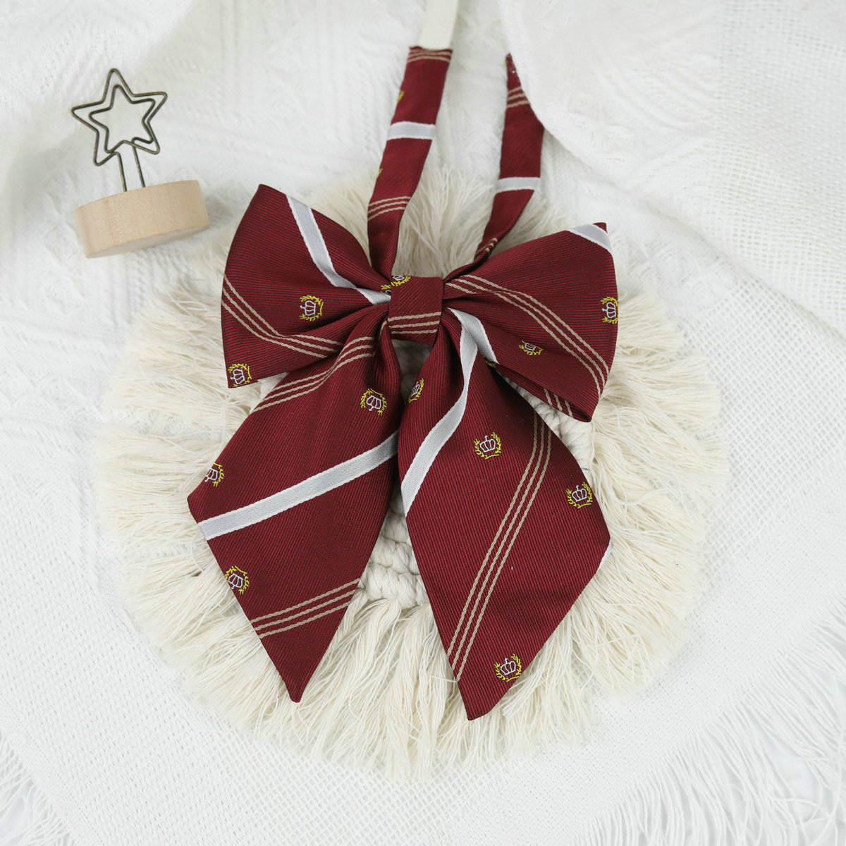 小皇冠酒红白条尖椒领结 (13).JPG