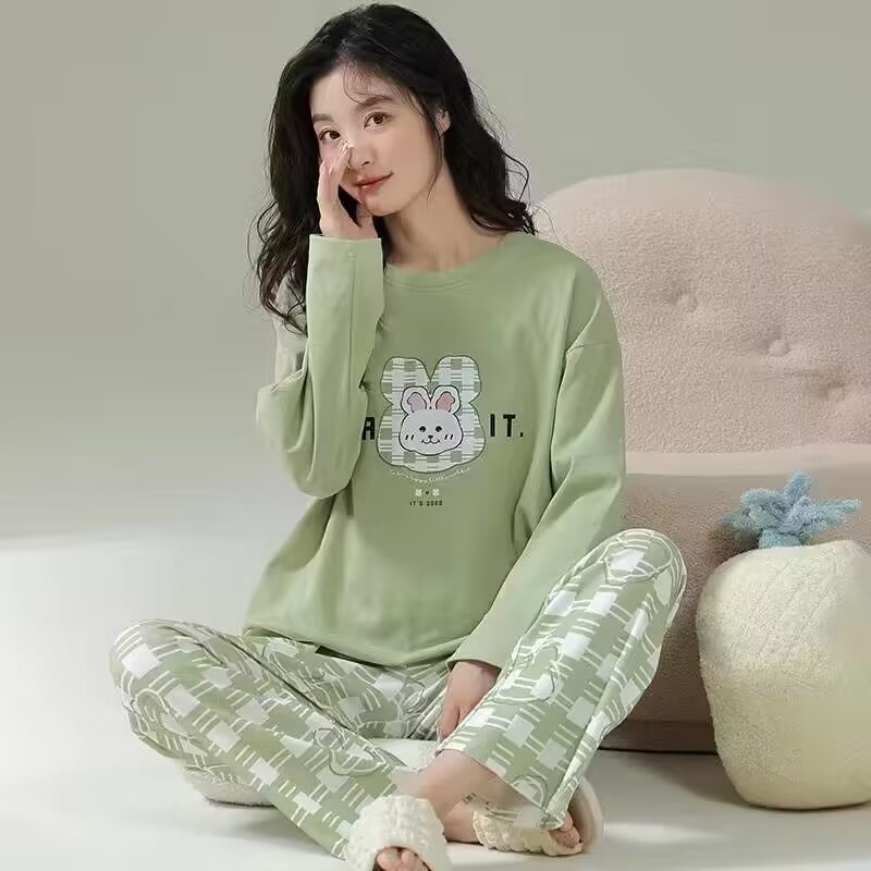 绿格红耳兔-长