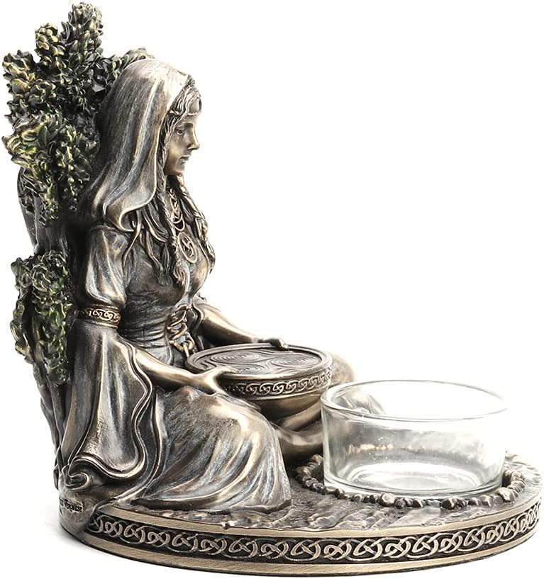 凯尔特女神雕像茶灯烛台桌面摆件