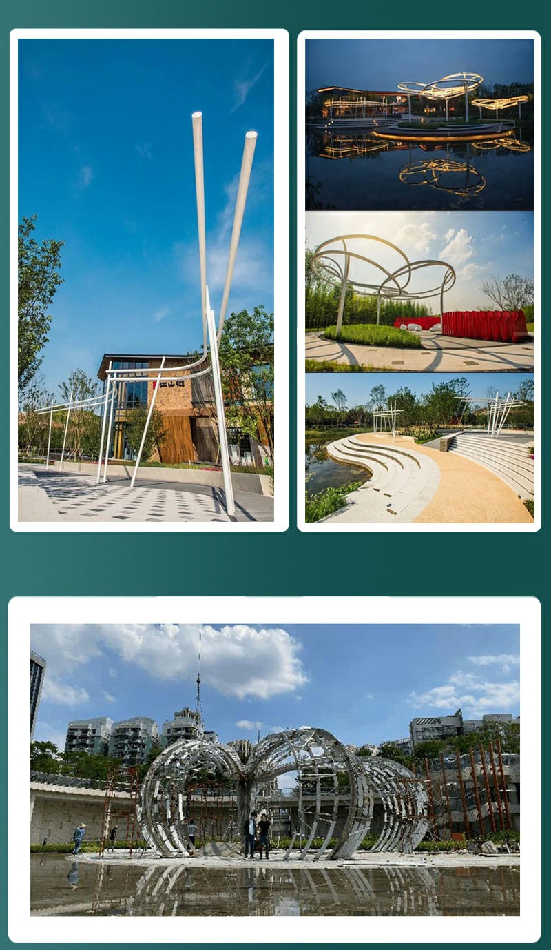 15异形不锈钢廊架