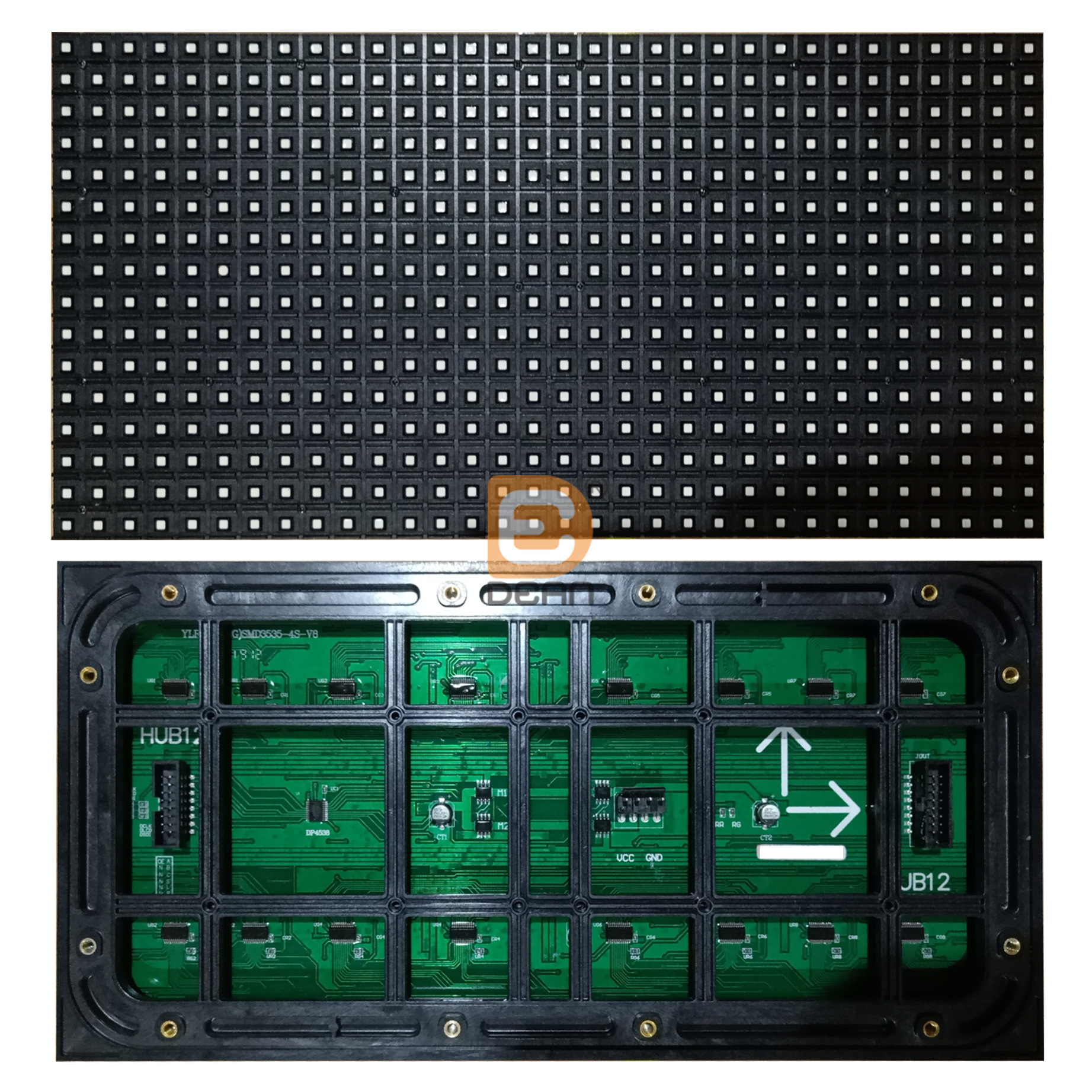 P10表贴双色-3535灯珠模组-logo