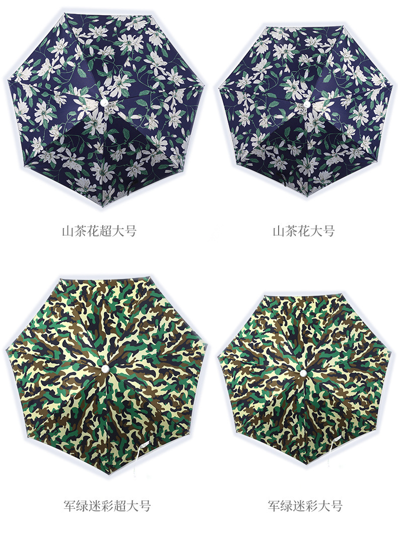 伞帽头戴伞黑胶钓鱼伞头顶式3折叠雨伞防晒防雨遮阳大