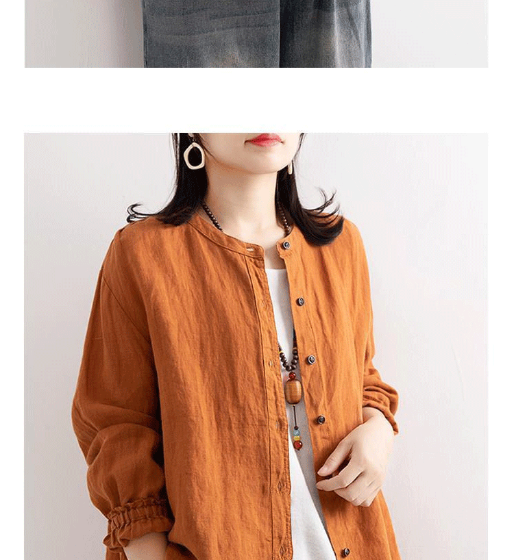 文艺复古女秋季棉麻衬衫女宽松圆领衬衣长袖休闲外套收口袖上衣女-tmall_09.gif
