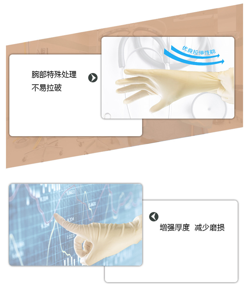 无粉麻面灭菌医用外科手套_06