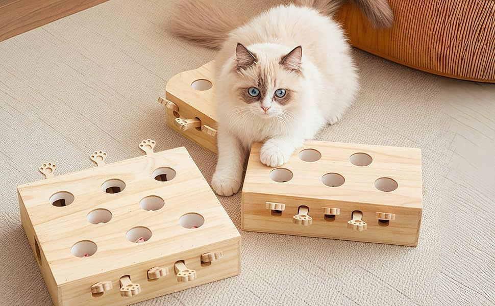 Whack-a-mole Interactive Cat Toy