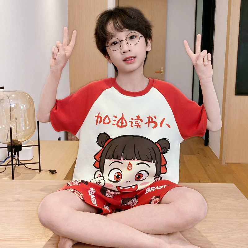 复制_儿童睡衣男童夏季纯棉双短薄款套装小男孩中.jpeg