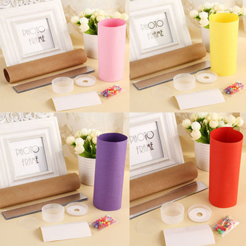 SKU-05-彩色纸万花筒红色