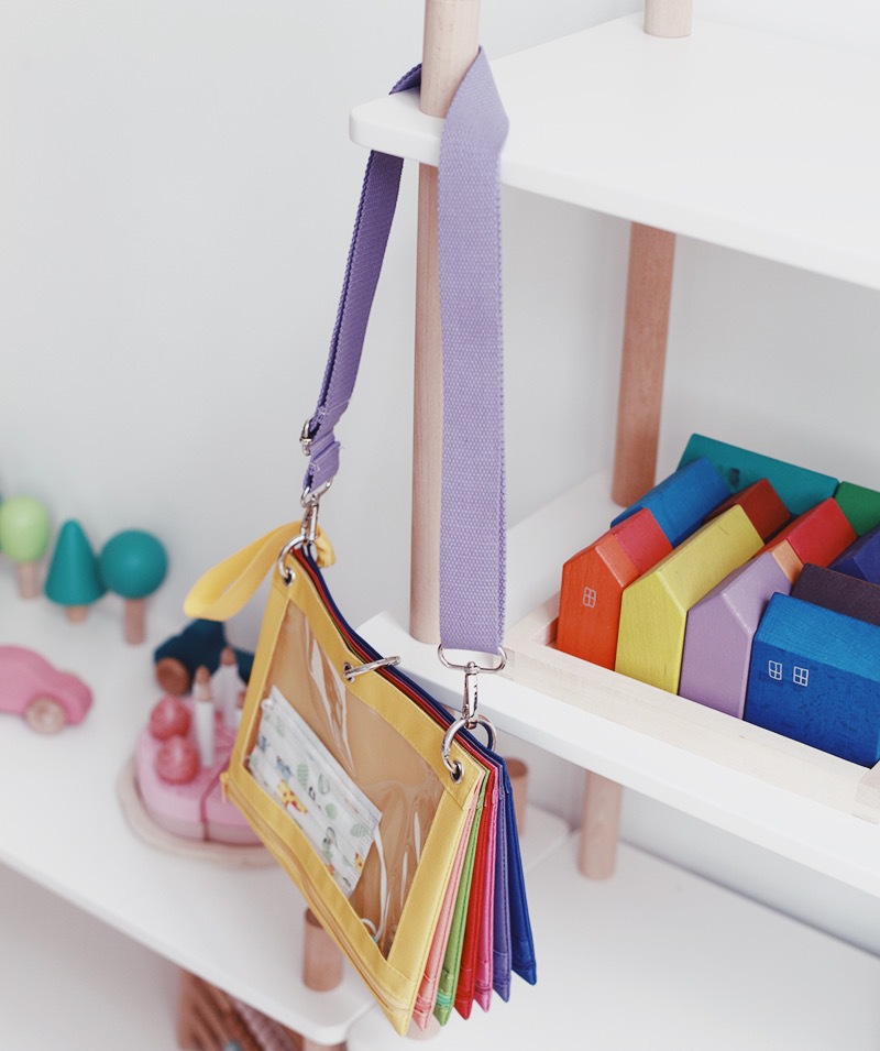 帮手SKU图-ins风彩虹七色收纳包文具袋证件收纳袋儿童洗漱