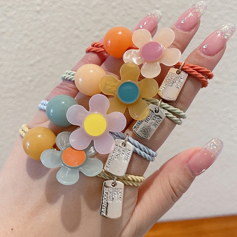 一颗珠小花皮筋