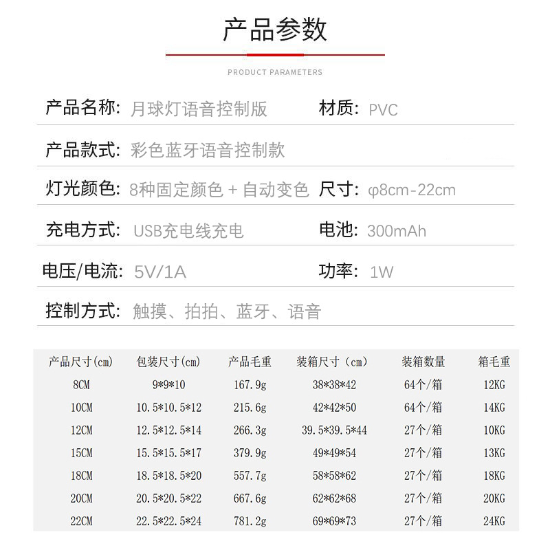 月球灯语音版参数图