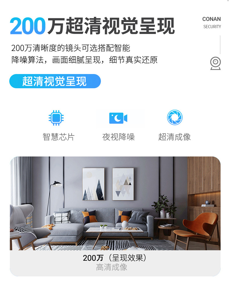 4G摄像头灯头式监控300W家用无线WiFi高清直播监控器T