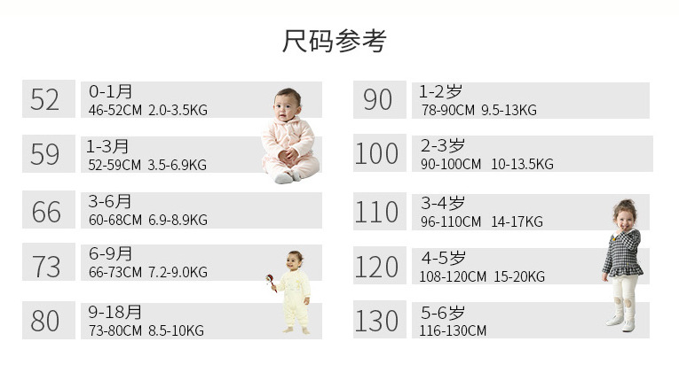 尺码参考