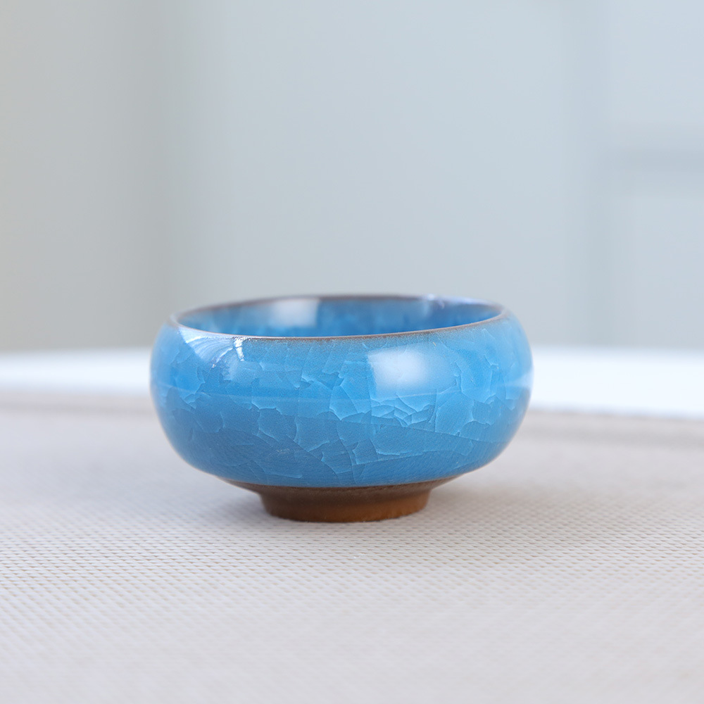 冰裂陶瓷花盆迷你拇指多肉花盆冰裂釉外贸跨境爆品八色多彩多肉盆