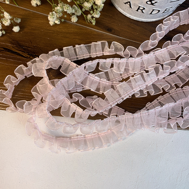 高档蕾丝花边辅料丝带织带布料小香风衣服服装下摆接长