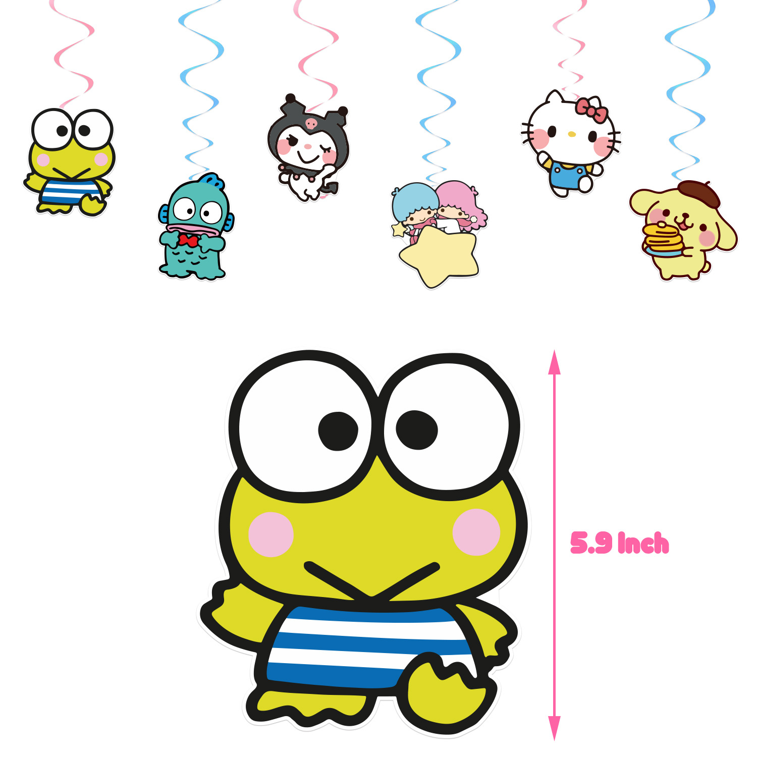 YL三丽鸥主图螺旋吊饰