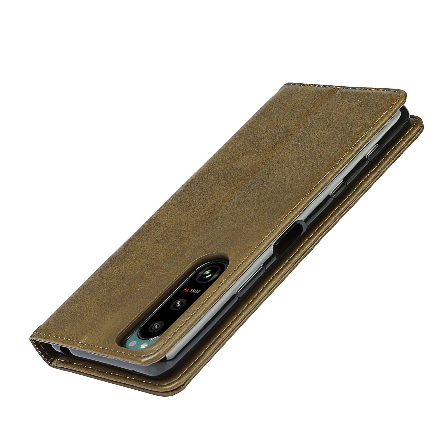 索尼 Xperia 5 III 小牛纹强磁皮套