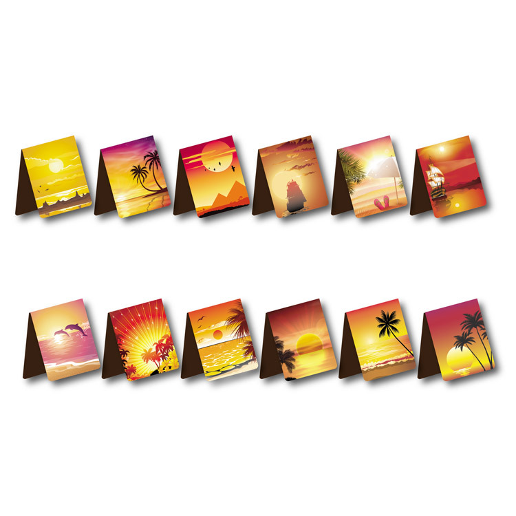 黄昏风景书签设计-2021-10-13