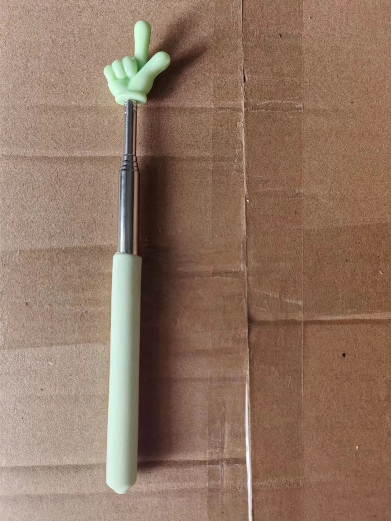 马卡龙绿色两指