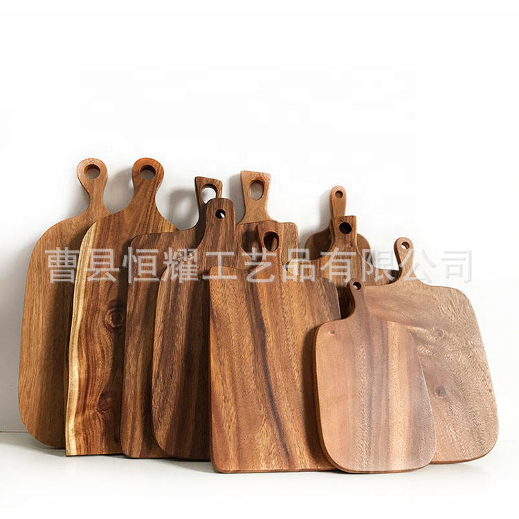 相思木菜板长方形带手柄式托盘实木芝士奶酪板家用面包茶水托盘
