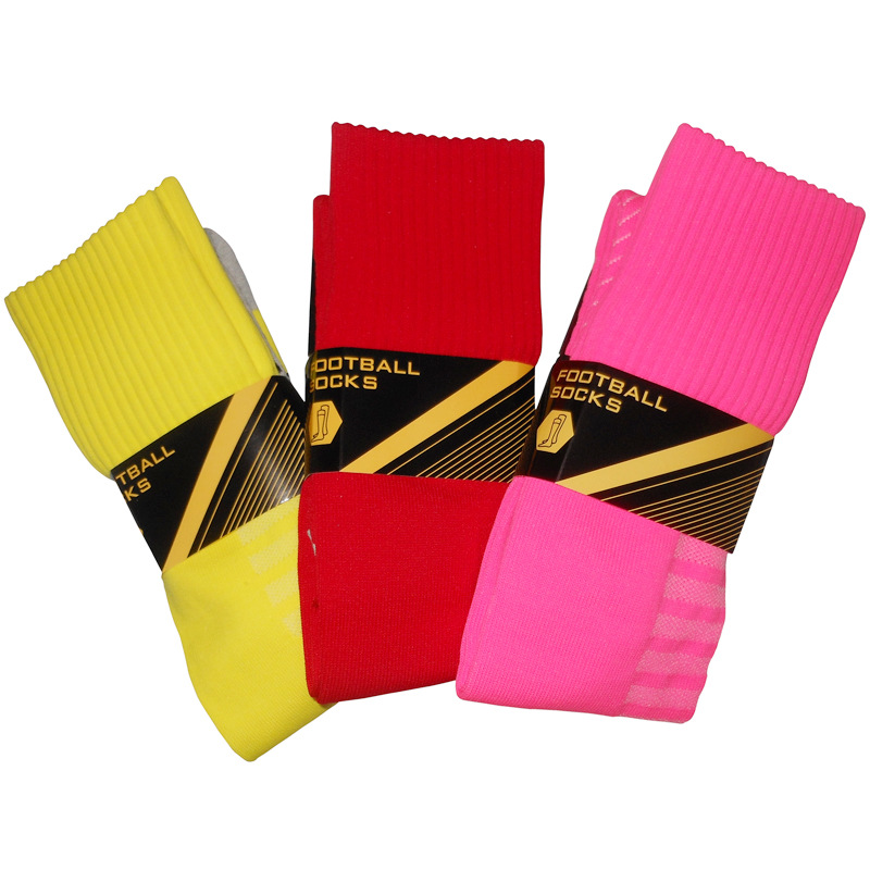 加厚毛圈底足球袜