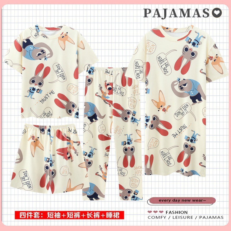 SKU_0000000002_颜色分类_动物城四件套 上衣+
