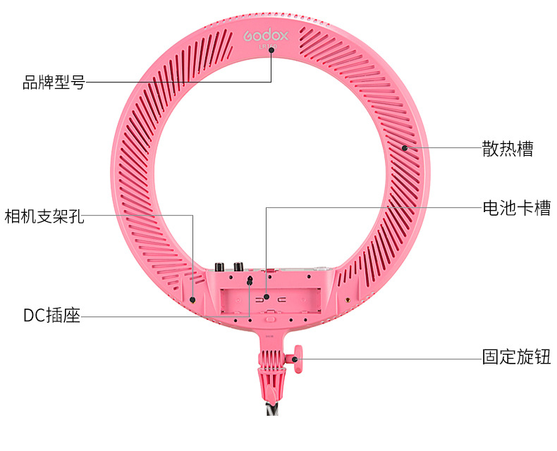 神牛LR160 LED摄影环形灯