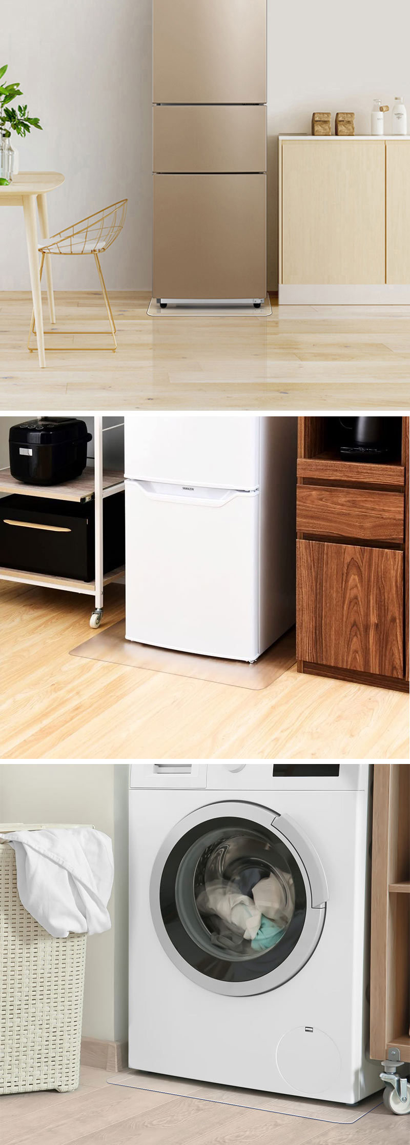 pvc透明磨砂冰箱垫6