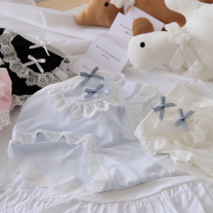 新品 蕾丝纯欲风内裤 高颜值甜美少女透气舒适中腰三角裤冰丝0118