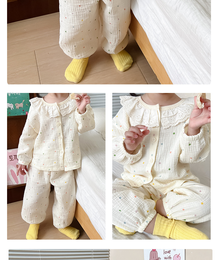 彩色波点长袖纱布套装_04