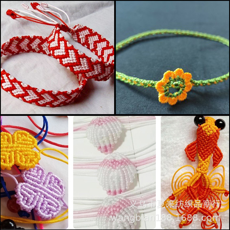 72号玉线100米手工编织绳手链红绳子编绳线手绳串珠宝线di