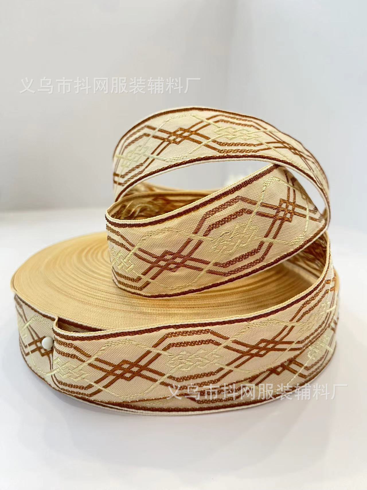 3.2cm复古民族风提花刺绣织带
