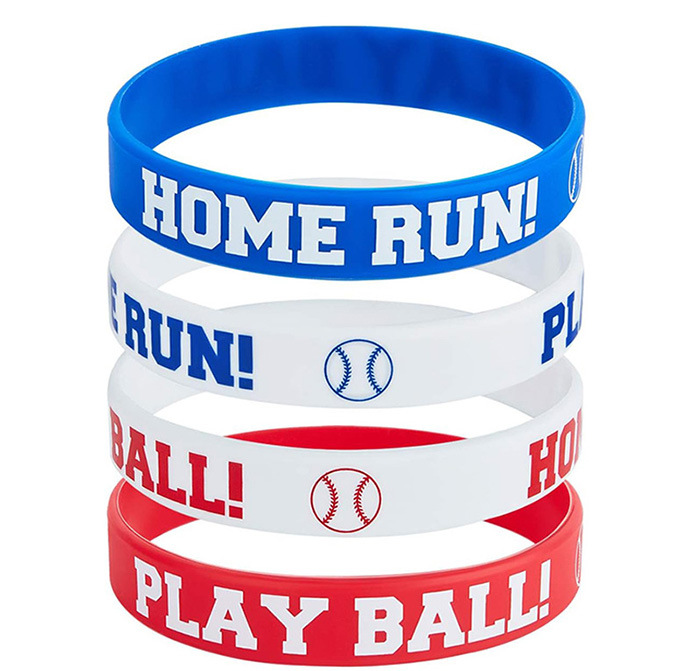 月亮星星扑克格子表情包硅胶手环